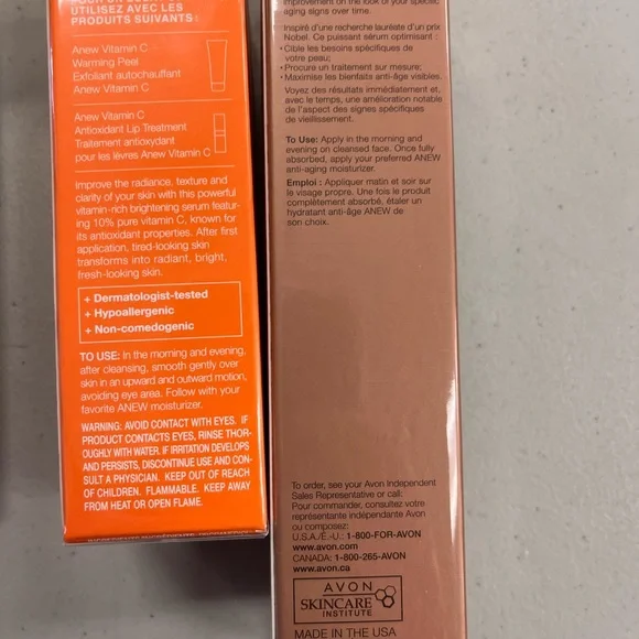 NWOT Avon Anew 5 items and makeup bag - Picture 4 of 8